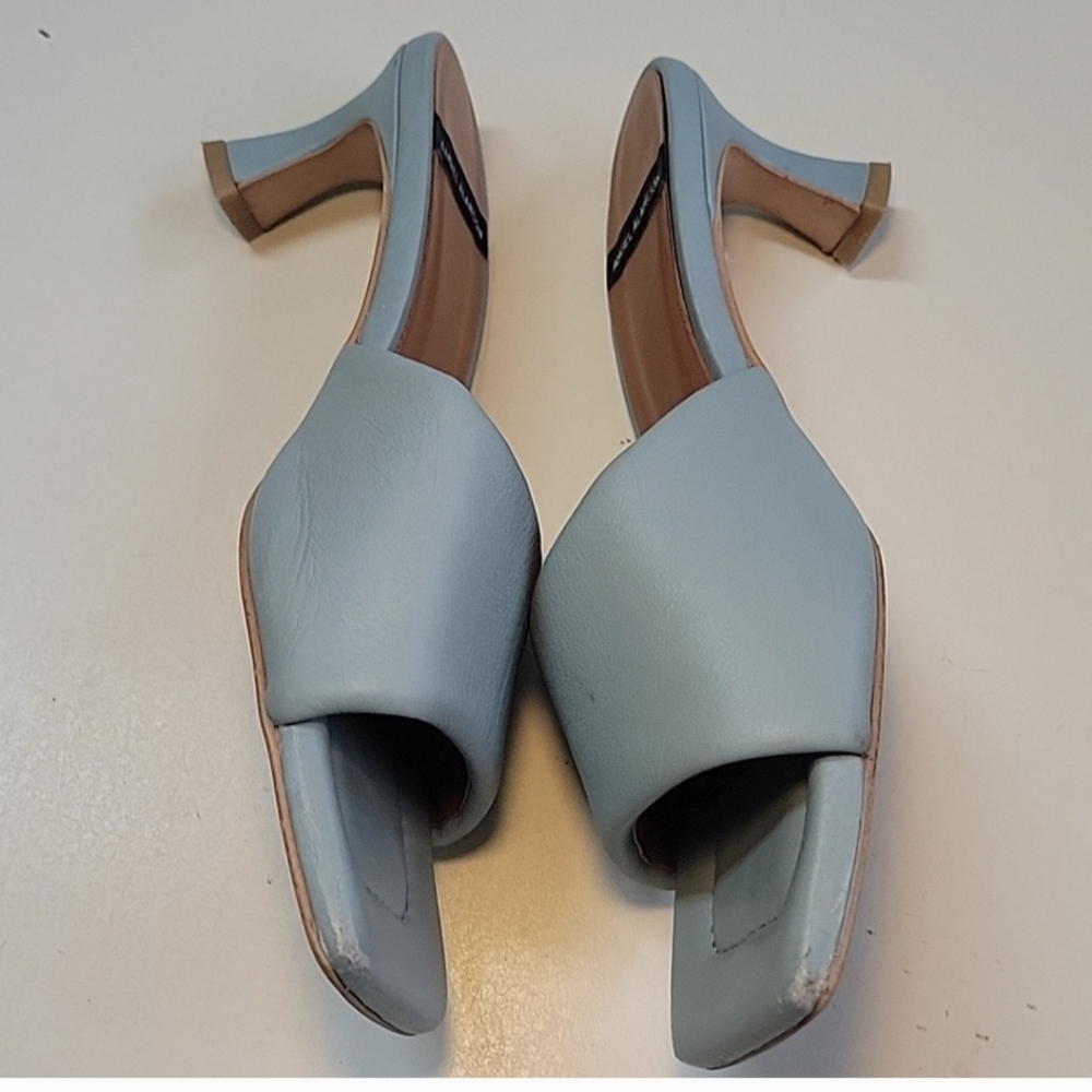 ANGEL ALARCON Pale Light Blue Slides/mules Size 39 - Picture 2 of 12